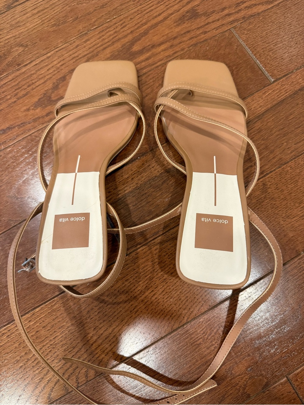 Dolce Vita Women's Tan Strappy Square-Toe Sandals New NW